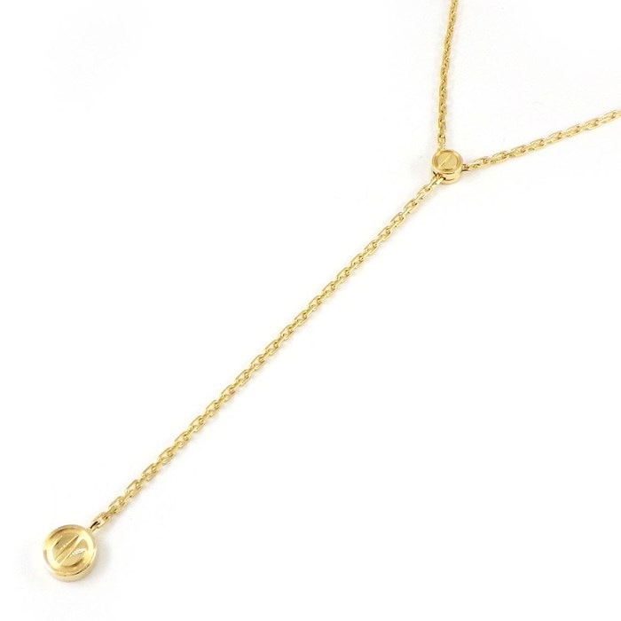 【カルティエ Cartier】ネックレス ラブパスティーユ Yシェイプ スウィング ドロップ ビス K18YG 