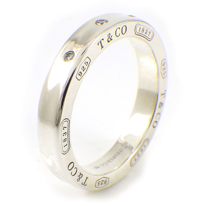 ティファニー Tiffany & Co. リング 1837 ナロー ロゴ 2ポイント