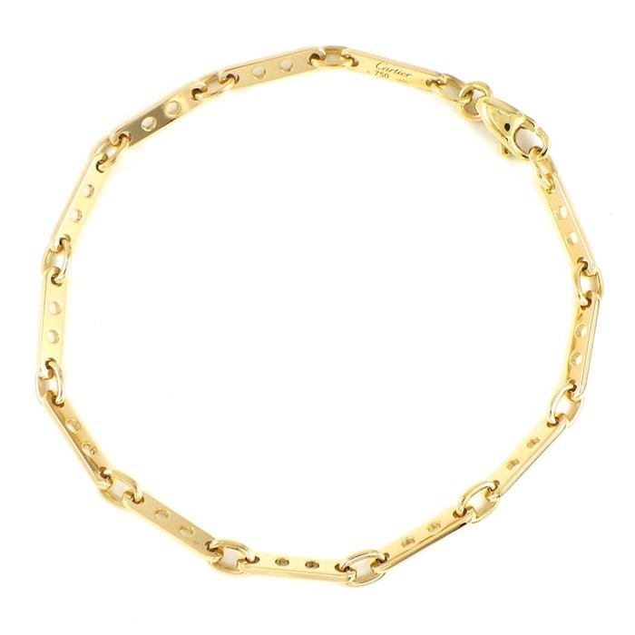 【カルティエ Cartier】ブレスレット メカノ パンチ ホール 穴 K18YG 【箱・保付き】 