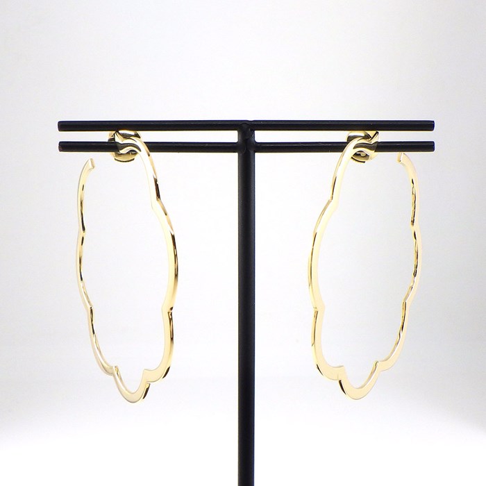 シャネル CHANEL】ピアス カメリア フープ K18YG | ジェイビーワークス  