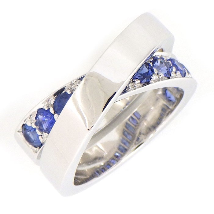 カルティエ Cartier リング タンク フランセーズ ダイヤモンド K18WG  