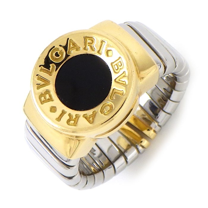 【ブルガリ BVLGARI】リング ブルガリブルガリ BB トゥボガス オニキス K18YG SS 13.5号 