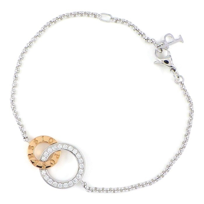 【ピアジェ PIAGET】ブレスレット ポセション リンク ラウンド サークル パヴェ ダイヤモンド K18WG K18PG 