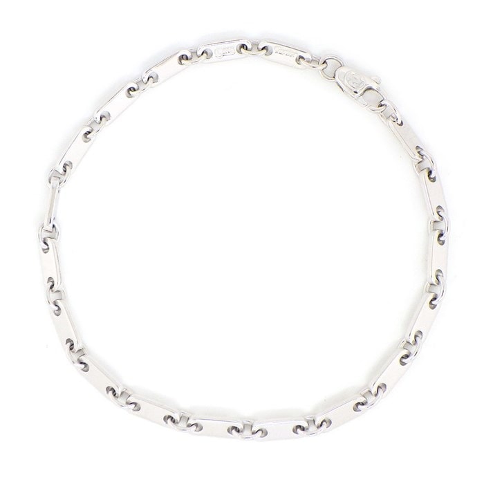 【カルティエ Cartier】ブレスレット フィガロ リンク チェーン K18WG 
