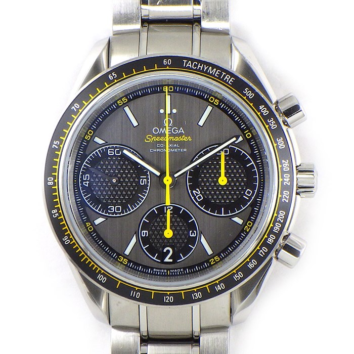 【オメガ OMEGA】腕時計 スピードマスターレーシング コーアクシャル 326.30.40.50.06.001 グレー文字盤 カレンダー クロノグラフ スモールセコンド SS 自動巻き 【箱・保付き】 