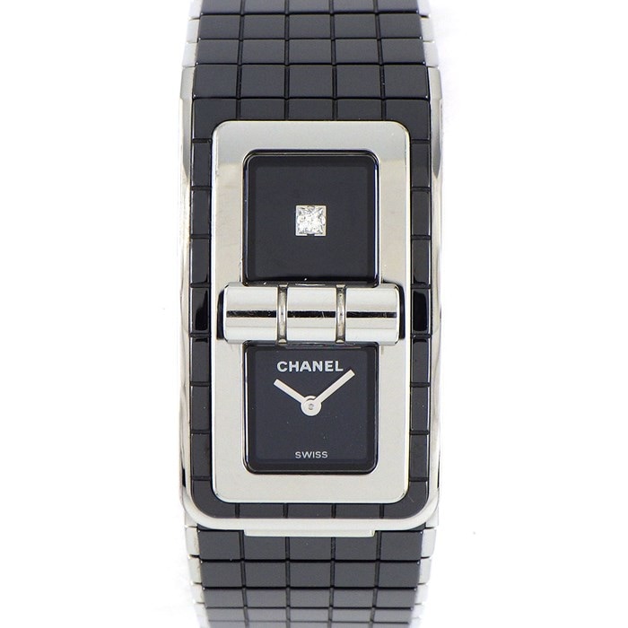 【シャネル CHANEL】腕時計 ブレスウォッチ コードココ H5147 1PD/ブラック 文字盤 SS ブラック セラミック 黒 クオーツアナログ 【箱・保付き】
