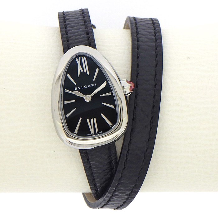 BVLGARI アナログクォーツ腕時計 ブラック ブラック（黒）系 Bvlgari