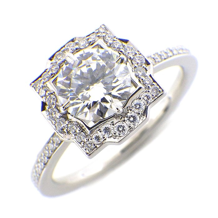 ★最終お値引き品★ 【ハリーウィンストン HARRY WINSTON】リング ベル バイ ハリーウィンストン フル エタニティ ダイヤモンド 0.70ct(E/VS1/3EX) PT950 9号 