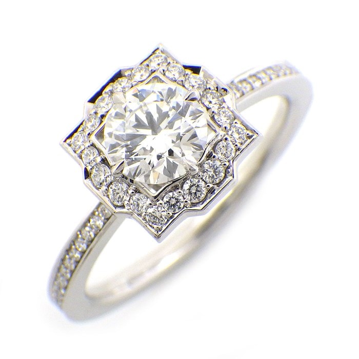 ★最終お値引き品★ 【ハリーウィンストン HARRY WINSTON】リング ベル バイ ハリーウィンストン フル エタニティ ダイヤモンド 0.54ct(E/VVS1/3EX) PT950 10号 【箱・保付き】 