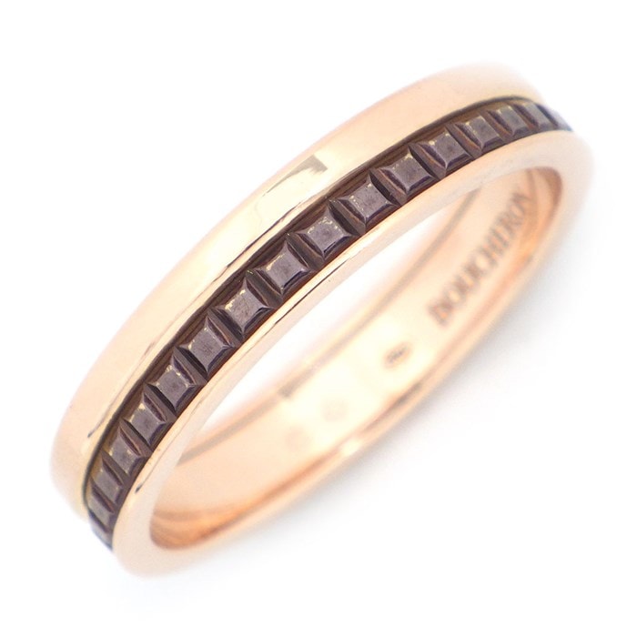 ブシュロン BOUCHERON】リング キャトル クラシック K18PG ブラウン