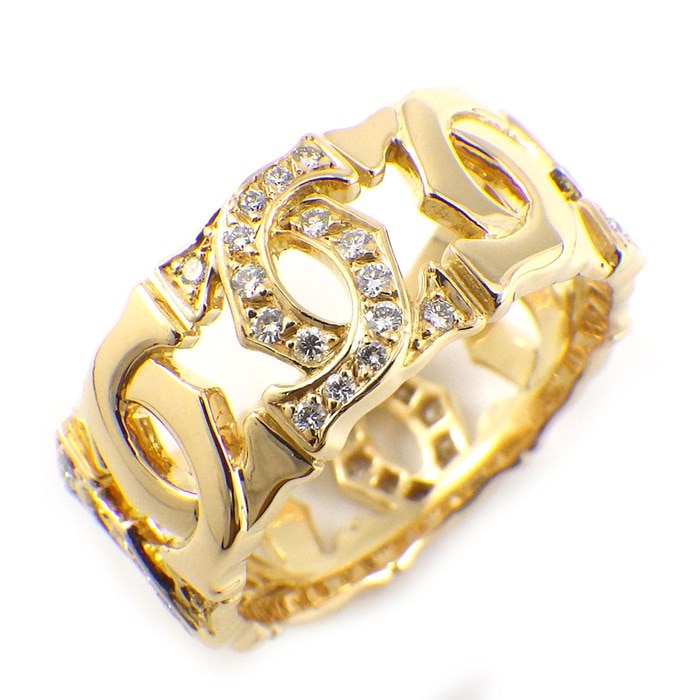 【カルティエ Cartier】リング アントルラセ 2C C2 ハーフ ダイヤモンド K18YG 9.5号 / #50 | ジェイビーワークス ...
