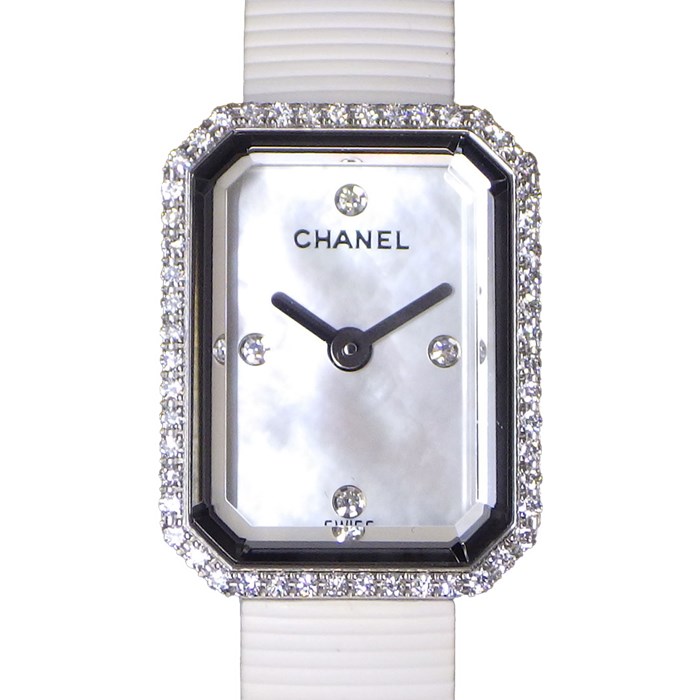 シャネル CHANEL】腕時計 プルミエール H2433 ホワイトシェル 白 文字