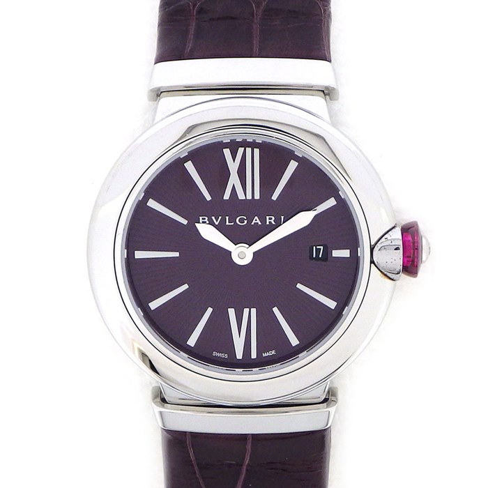 ブルガリ BVLGARI】腕時計 ルチェア LU28S 102566 パープルギョーシェ  