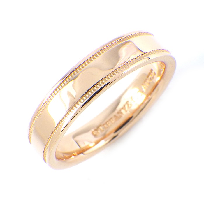 ティファニー K18PG ミルグレインリング 2mm #12.5 ティファニー K18PG ミルグレインリング 2mm #12.5 - メルカリ