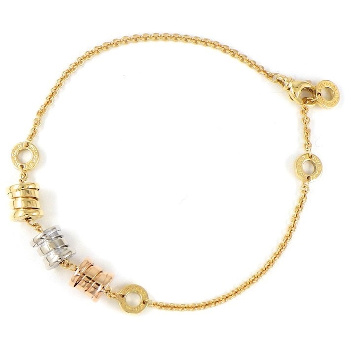 【ブルガリ BVLGARI】ブレスレット B-zero1 ビーゼロワン スリー エレメント スリーカラー K18PG K18WG K18YG 