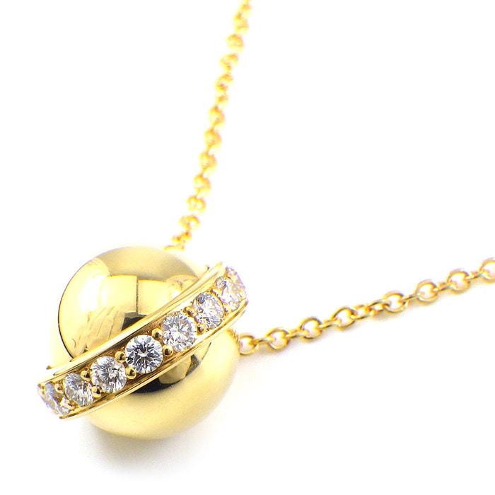 【ピアジェ PIAGET】ネックレス ポセション スライド式 フルサークル ダイヤモンド K18YG 