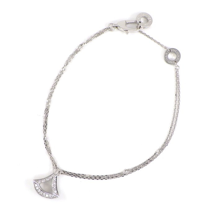 【ブルガリ BVLGARI】ブレスレット オープン ディーヴァドリーム ダイヤモンド K18WG / #SM 