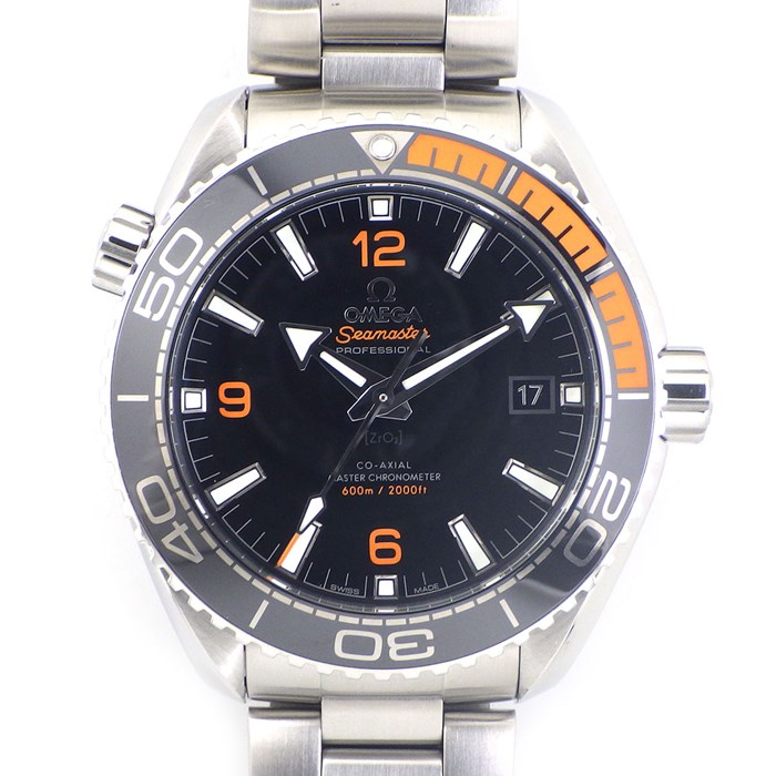 【オメガ OMEGA】腕時計 シーマスター プラネットオーシャン600 215.30.44.21.01.002 カレンダー ブラック文字盤 SS ブラックセラミック 黒 自動巻き 【箱・保付き】 