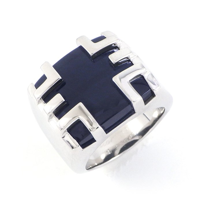 【カルティエ Cartier】リング キス オブ ザ ドラゴン ホークスアイ K18WG 15号 / #55 