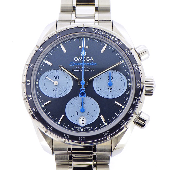 スピードマスター38 コーアクシャル クロノグラフ オービス エディショ﻿ン  Ref.324.30.38.50.03.002 中古品 メンズ 腕時計 オメガ OMEGA】腕時計 スピードマスター38 コーアクシャル オービス・エディション 324.30.38.50.03.002 テディベア クマ 熊  モチーフ カレンダー クロノグラフ タキメーター スモールセコンド ブルー 文字盤 SS 自動巻き 【箱・保付き】 | ジェイビーワークス 公式 ...