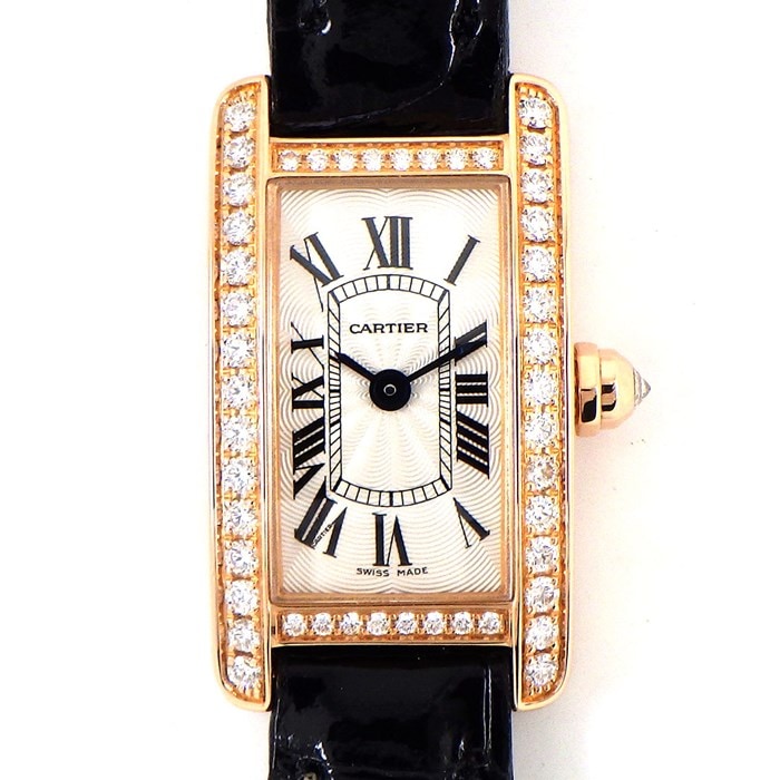 Cartier カルティエ マストタンク レディース クロコダイルレザー マストタンク用/シャイニークロコダイルレザーベルト/フラット