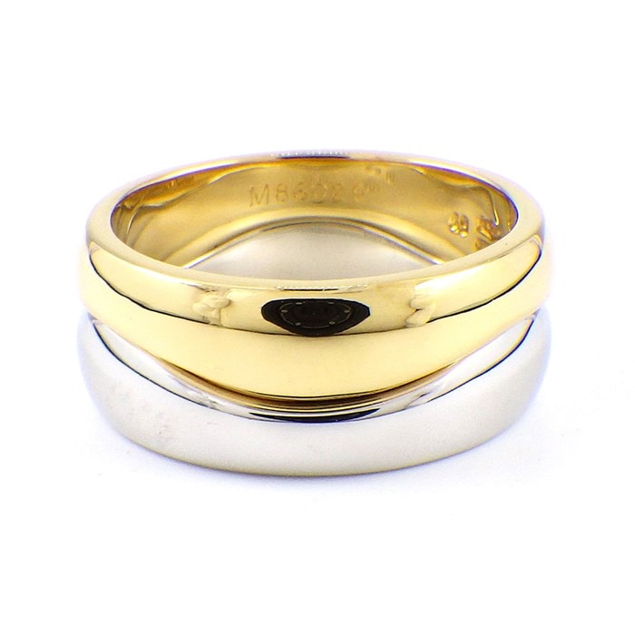 【カルティエ Cartier】リング ラブミー 2連 K18YG K18WG 8.5号 / #49 