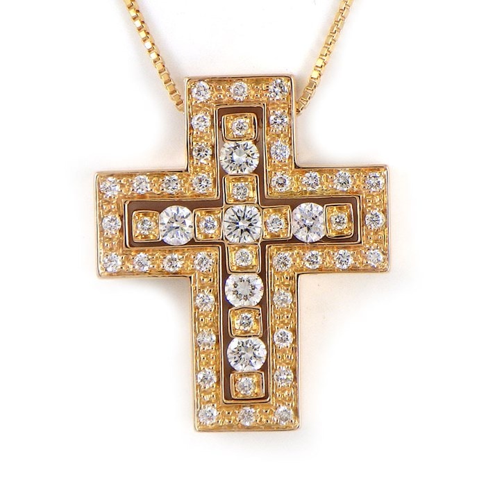 【ダミアーニ DAMIANI】ネックレス ベルエポック Ref.20083492 クロス ダイヤモンド 0.38ctモデル K18PG 