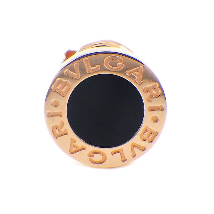 【ブルガリ BVLGARI】ピアス ブルガリブルガリ シングル オニキス K18PG ※片方のみ 