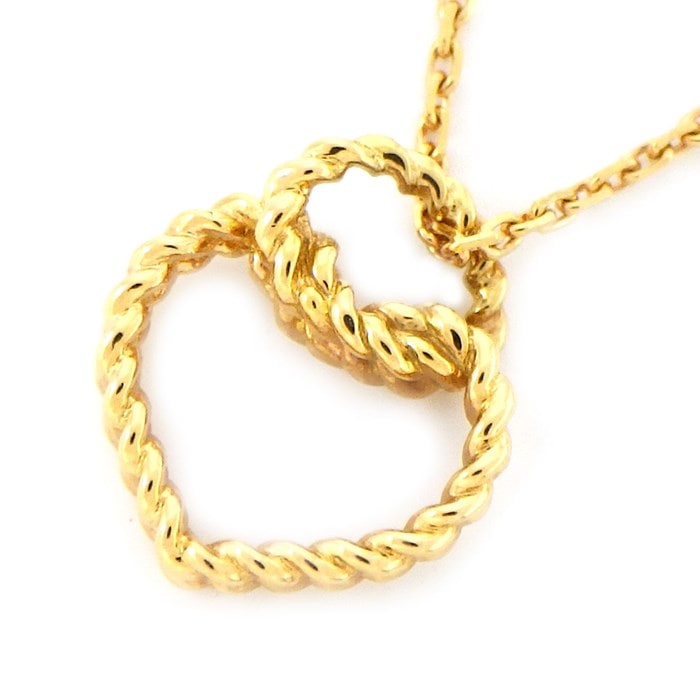 Cartier カルティエ ネックレス オープン ハート トルタ K18 PG カルティエ Cartier】ネックレス オープン ハート トルタ K18PG