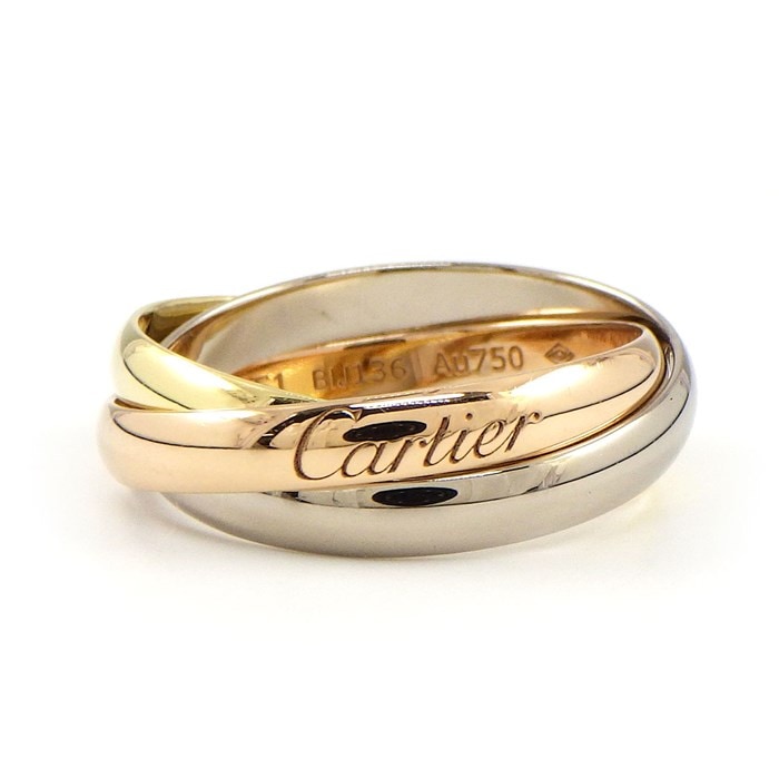 【カルティエ Cartier】リング トリニティ K18PG K18WG K18YG 11.5号 / #51 