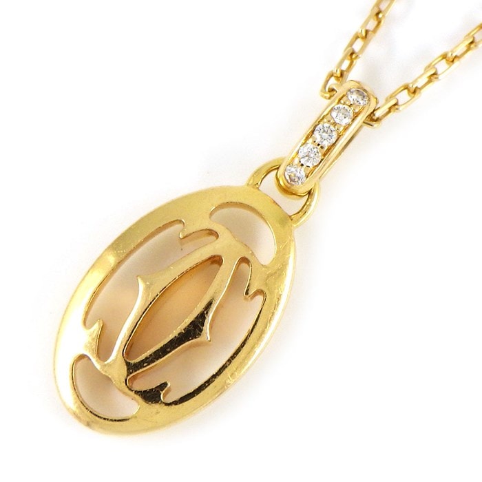 【驚きの値段】 カルティエ Cartier】ネックレス C2 2C ドゥーブル ロゴ アクセサリー