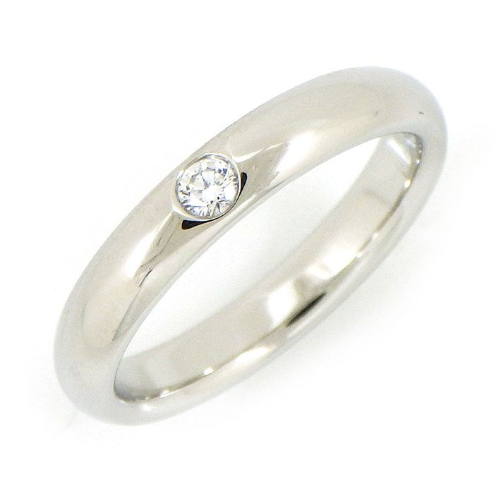 【ハリーウィンストン HARRY WINSTON】リング ラウンド マリッジ 1ポイント ダイヤモンド 0.04ct PT950 7号 【箱・保付き】 