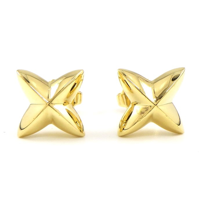ティファニー Tiffany & Co.】ピアス クロス スター K18YG