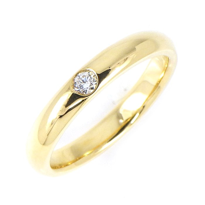 【ハリーウィンストン HARRY WINSTON】リング クラシック マリッジリング 1ポイント ダイヤモンド 0.04ct K18YG 9.5号 