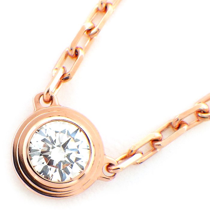 【カルティエ Cartier】ネックレス ディアマン レジェ ドゥ ダムール SM 1ポイント ダイヤモンド K18PG