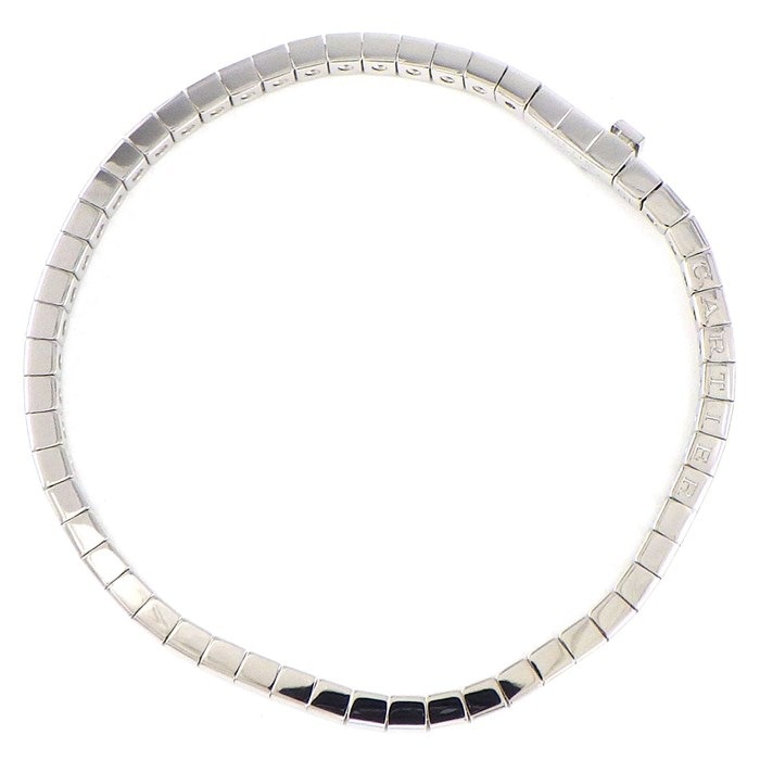【カルティエ Cartier】ブレスレット ラニエール ロゴ K18WG / #15 
