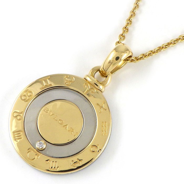 1円～ BVLGARI ブルガリ K18 750 ホロスコープネックレス 総重量37.1g 訳あり チェーン ネックレス 貴金属 アクセサリー 66667