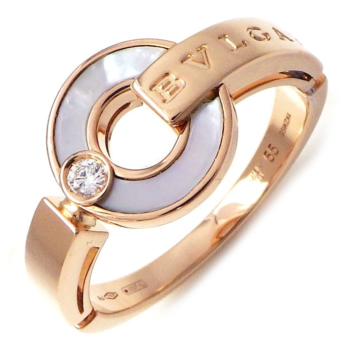 BVLGARI ブルガリブルガリ ピアス ダイヤ・マザーオブパールK18PG