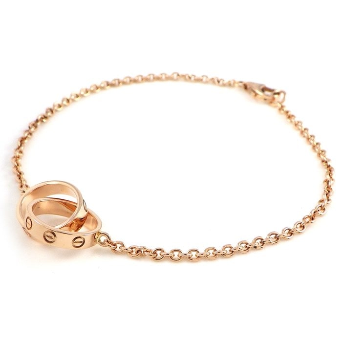 カルティエ Cartier ブレスレット ベビー ラブ K18PG 【箱・保付き】 【中古】