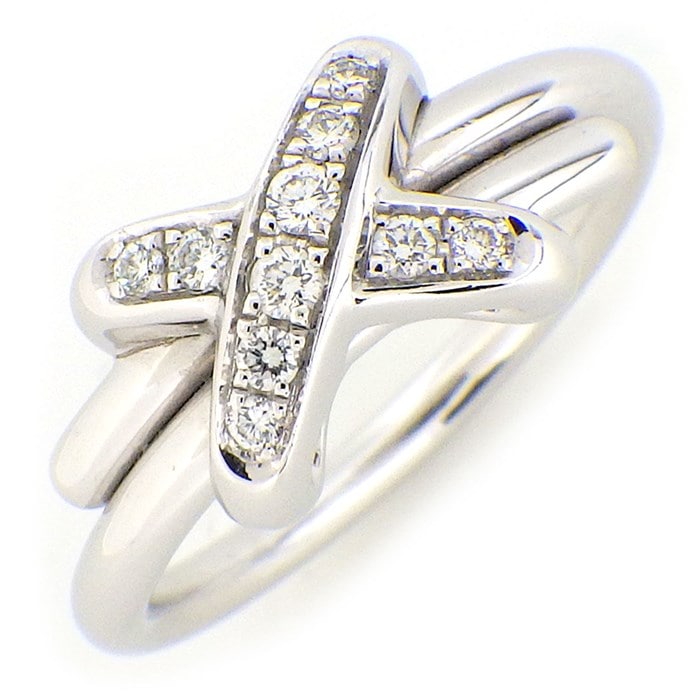 ショーメ Chaumet リング ジュ ドゥ リアン クロス X パヴェ 10