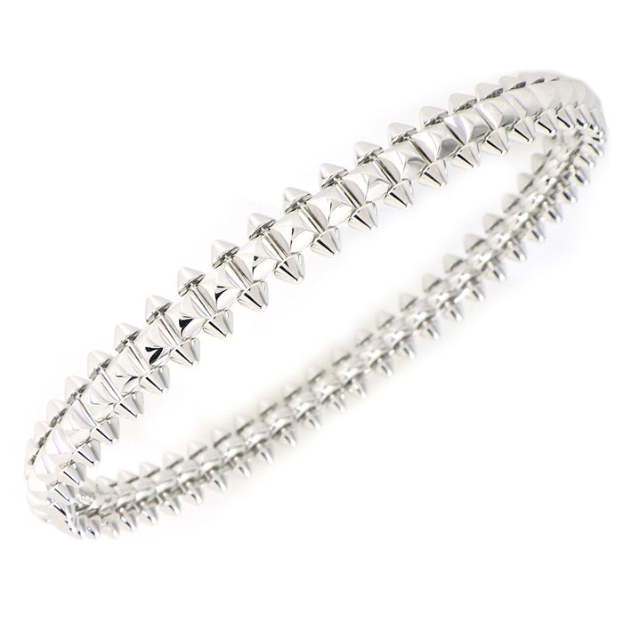 カルティエ Cartier バングル クラッシュ ドゥ カルティエ ミディアム MM B6065719 K18WG / #19 【箱・保付き】 【中古】