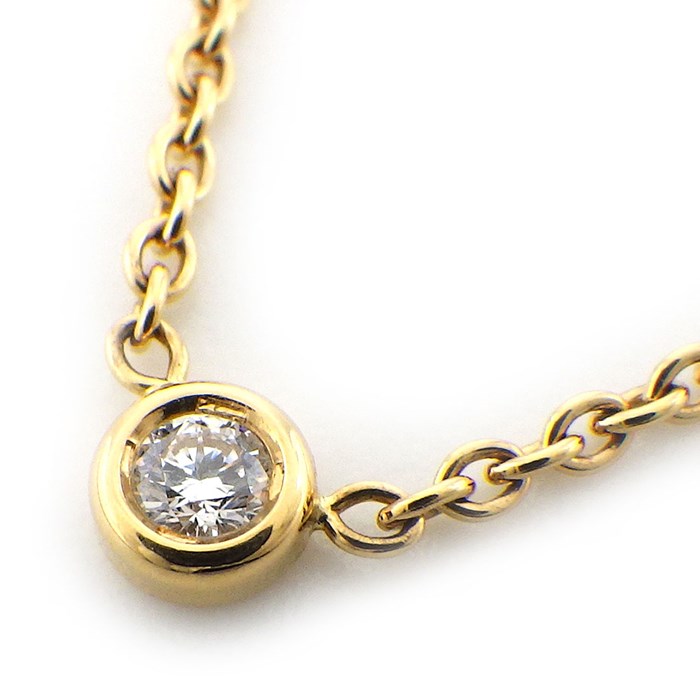 クリスチャンディオール Christian Dior ネックレス ミミウィ 1ポイント ダイヤモンド K18YG 【中古】