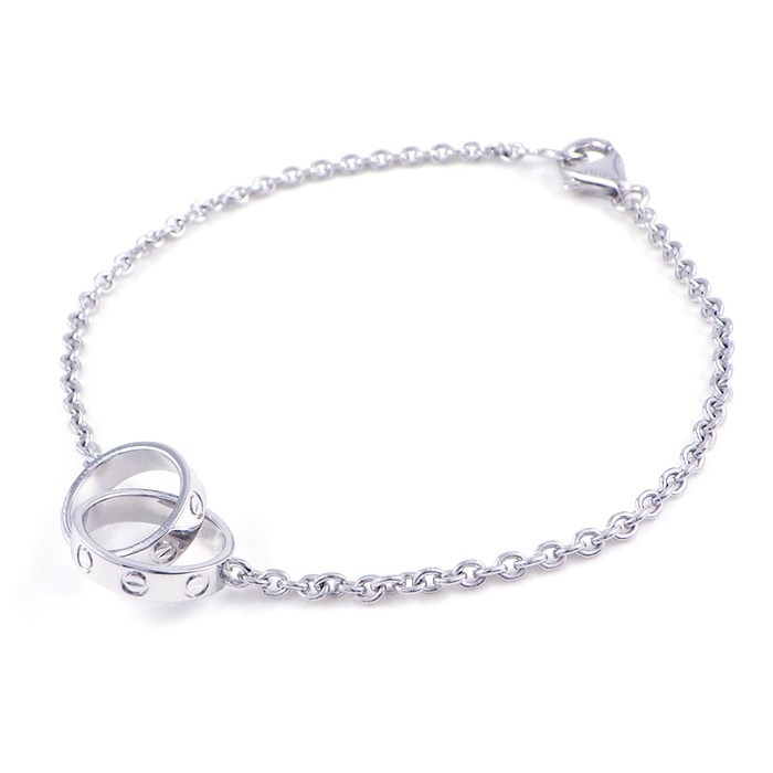 カルティエ Cartier ブレスレット ベビー ラブ B6027200 K18WG 【箱・保付き】 【中古】