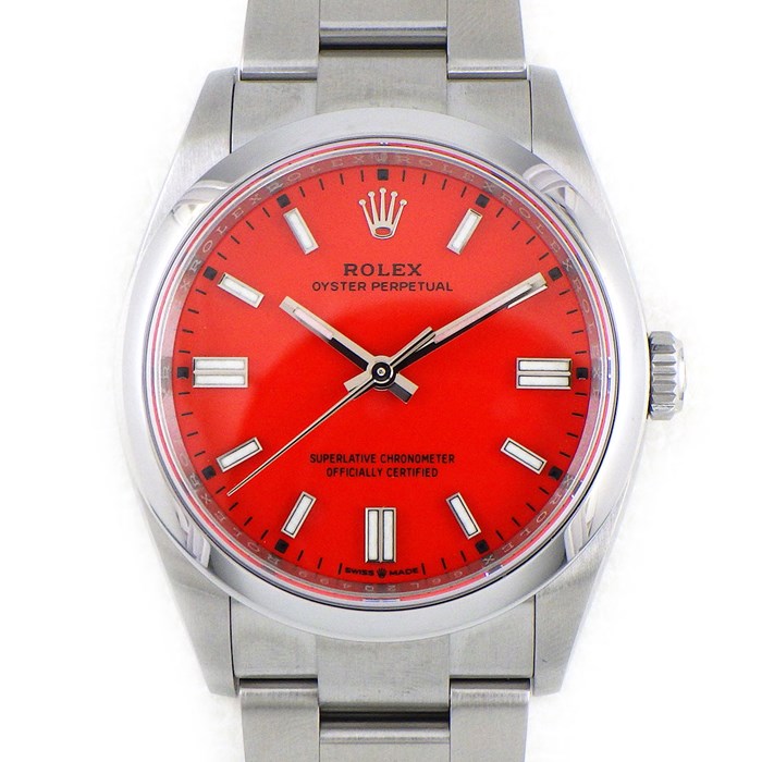ロレックス Rolex 腕時計 オイスターパーペチュアル36 コーラルレッド 