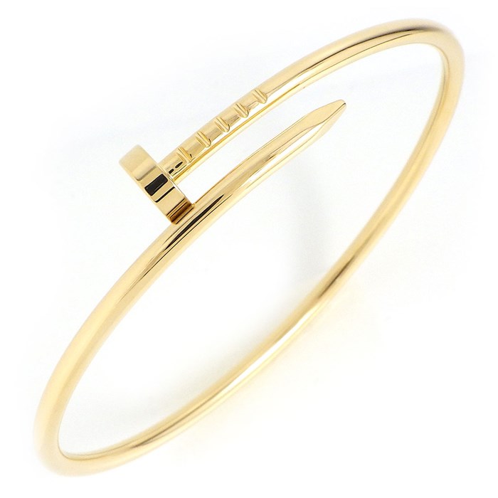 カルティエ Cartier バングル ジュスト アン クル スモール SM B6062617 釘モチーフ K18YG / #16 【中古】