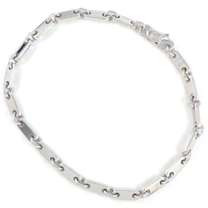 カルティエ Cartier ブレスレット フィガロ リンク チェーン K18WG 【中古】