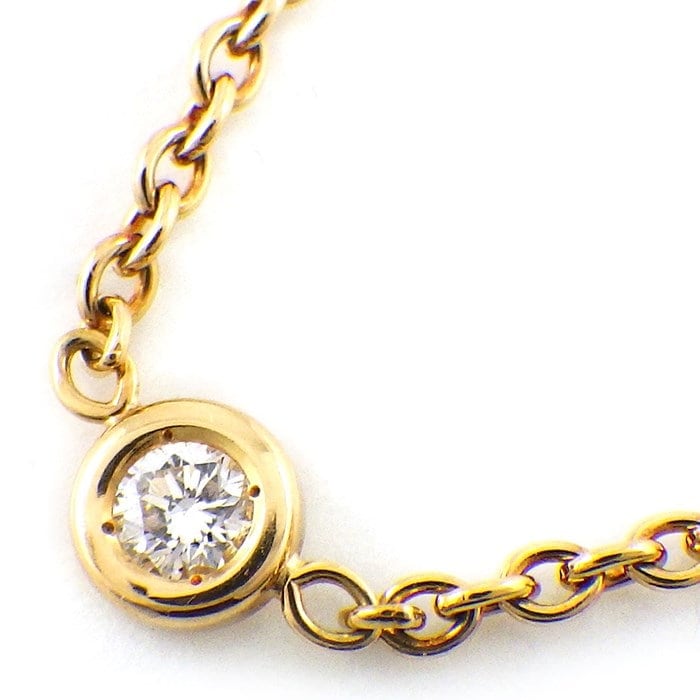 クリスチャンディオール Christian Dior ネックレス ミミウィ 1ポイント ダイヤモンド K18YG 【中古】