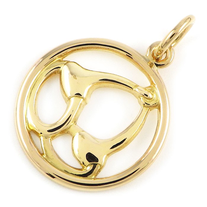 ⭐️激レア⭐️エルメス ペンダント チャーム ヴィンテージ 2個入り】エリザベス ELIZABETH ll FINE GOLD Daintyマット