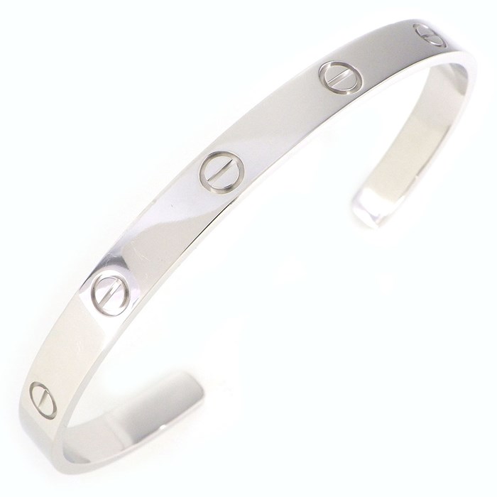 カルティエ Cartier バングル ラブ オープン K18WG / #20 【中古】
