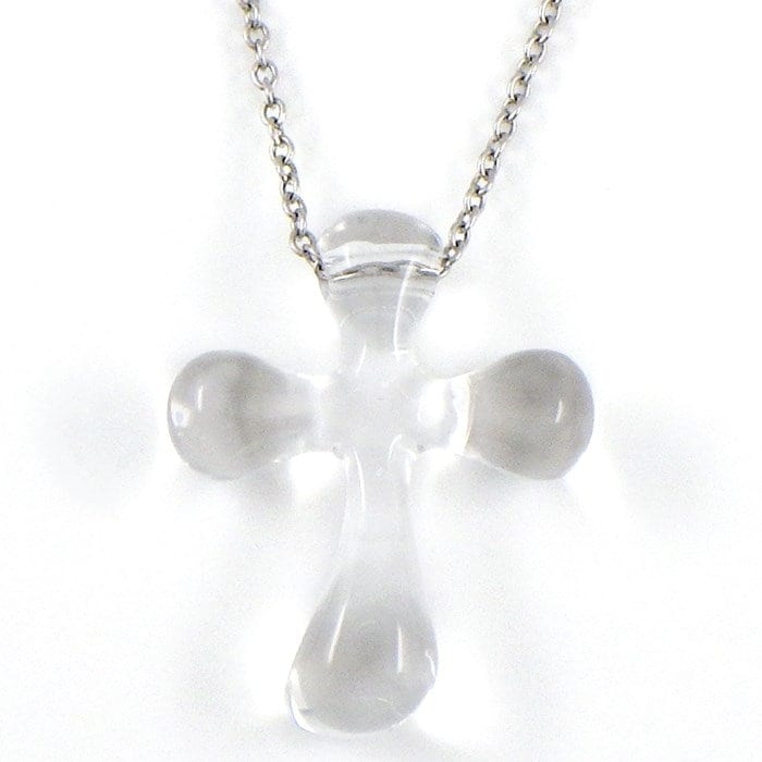 ティファニー Tiffany & Co. ネックレス クロス ロッククリスタル PT950 【中古】